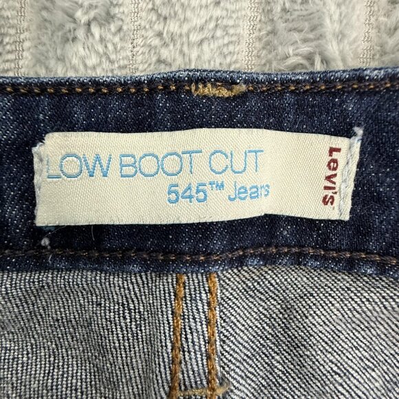 Levis 545 Jeans Womens 10 Low Boot Cut Stretch Blue Denim Western Pockets 32x29 - Picture 5 of 10